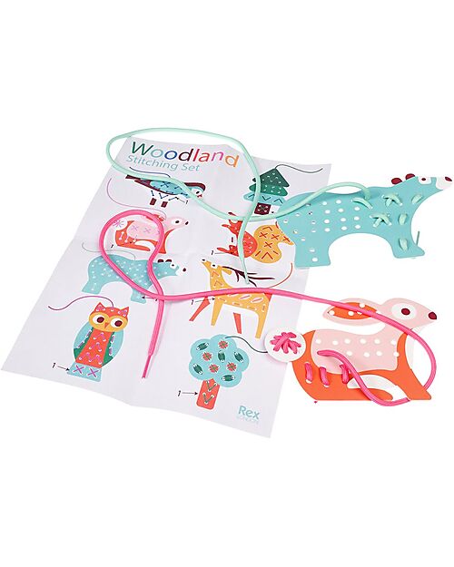 Rex London Stitching set - Woodland Stickers & Stamps Sets