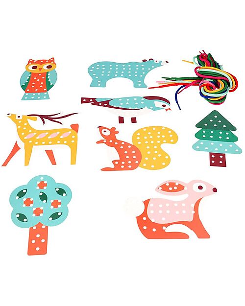 Rex London Stitching set - Woodland Stickers & Stamps Sets