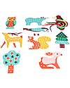 Rex London Stitching set - Woodland Stickers & Stamps Sets