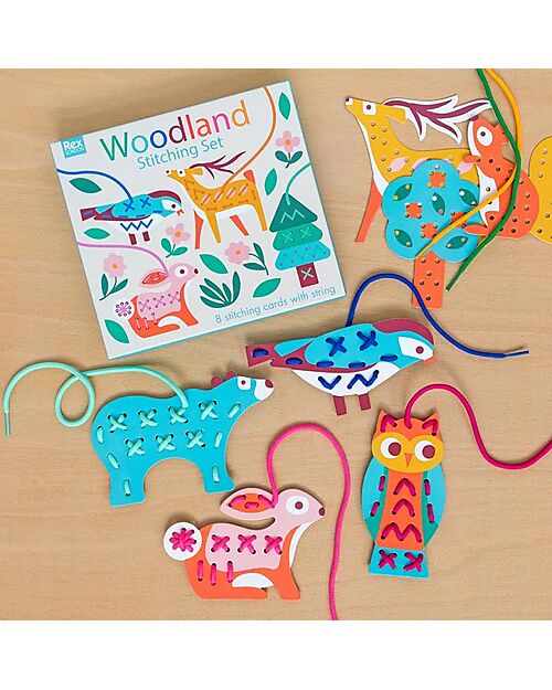 Rex London Stitching set - Woodland Stickers & Stamps Sets