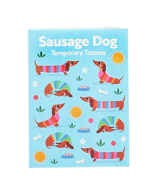 Rex London Temporary Tattoos - Sausage Dog - from 3 years Children's Tattoos