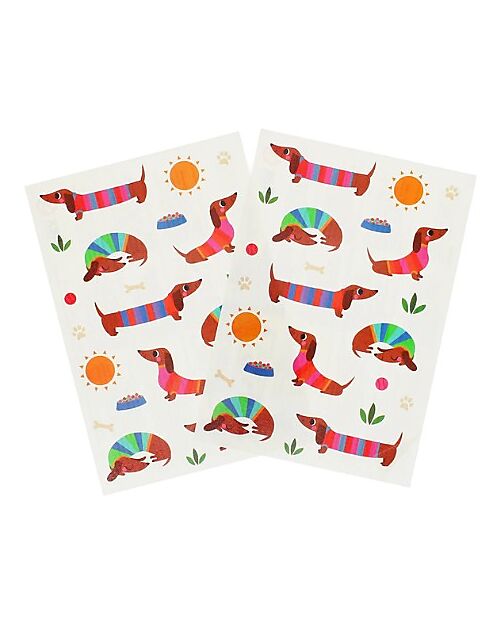 Rex London Temporary Tattoos - Sausage Dog - from 3 years Children's Tattoos