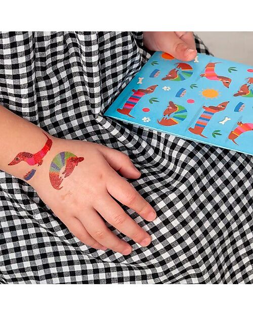 Rex London Temporary Tattoos - Sausage Dog - from 3 years Children's Tattoos