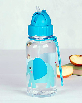 Rex London Water Bottle 500 ml, Elvis the Elephant - BPA-free! null