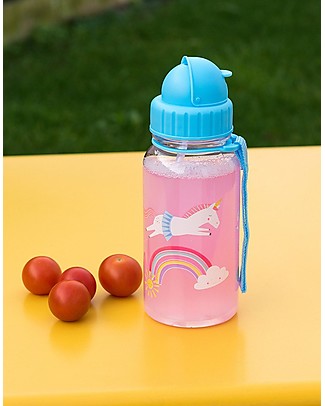 Rex London Water Bottle 500 ml, Magical Unicorn - BPA-free! BPA-Free Bottles