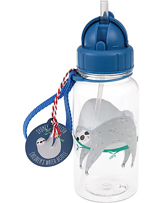 Rex London Water Bottle 500 ml, Sloth - BPA-free! BPA-Free Bottles