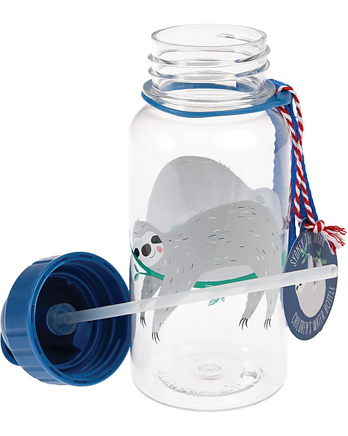 Rex London Water Bottle 500 ml, Sloth - BPA-free! Non-Thermal Water Bottles