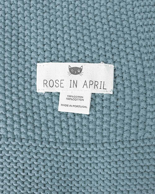 Rose in April Bou Blanket - Winter Blue Muslin Swaddle