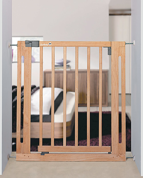 Safety 1st Easy Close 73-80 cm Wooden Baby Gate - Extensible up to 112 cm with separate kit! Safety Gates