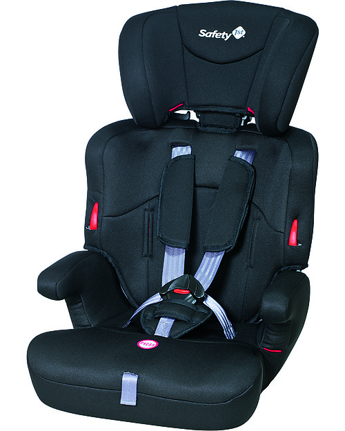 Safety 1st Ever Safe Car Seat Full Black Group 1 2 3 from 9 months to 12 years unisex bambini