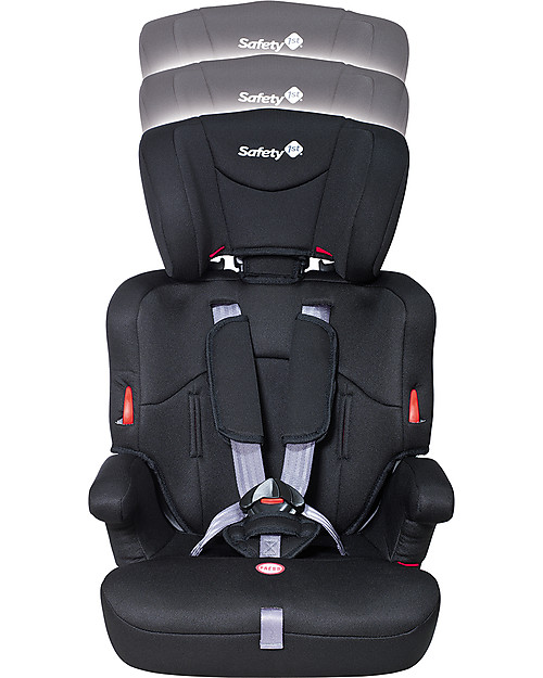 Safety 1st Ever Safe Car Seat, Group 1/2/3 Full Black 9-36 kg
