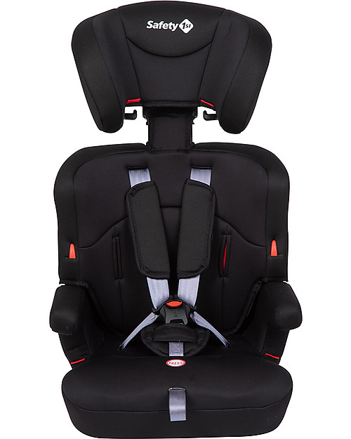 Safety 1st Ever Safe + Car Seat, Group 1/2/3 Full Black - 9-36 kg Car Seats Group 2/3