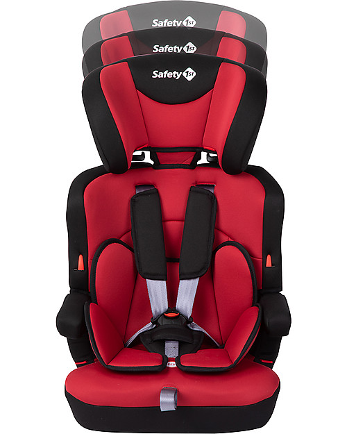 Safety 1st Ever Safe + Car Seat, Group 1/2/3 Full Red - 9-36 kg Car Seats Group 2/3