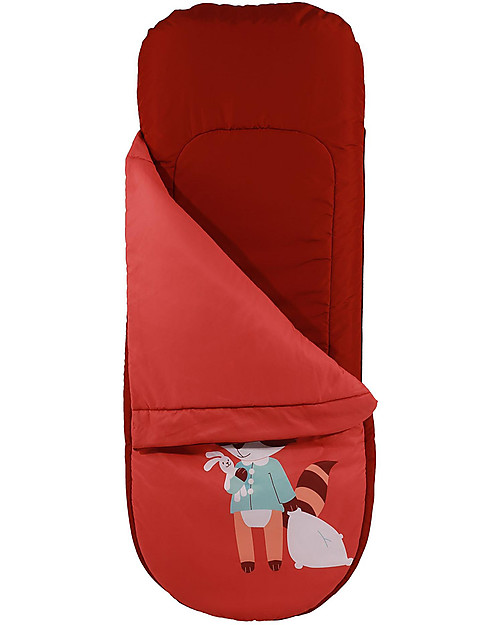 Safety 1st Inflatable Bed with Sleeping Bag Go Dodo, Midnight Red - Travel Bag Included! Travel Cots