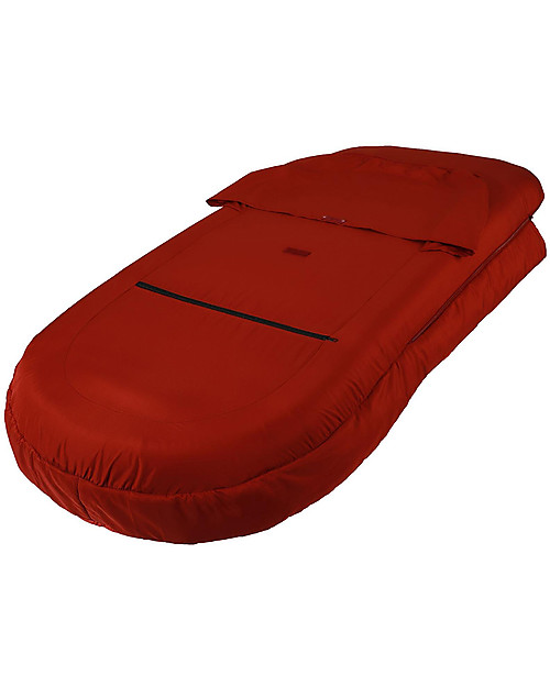 Safety 1st Inflatable Bed with Sleeping Bag Go Dodo, Midnight Red - Travel Bag Included! Travel Cots
