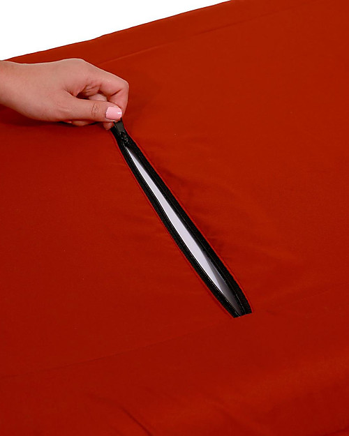 Safety 1st Inflatable Bed with Sleeping Bag Go Dodo, Midnight Red - Travel Bag Included! Travel Cots