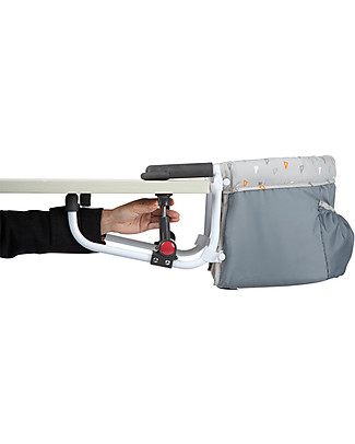 Safety 1st Smart Lunch, Foldable Table Hanger - Warm Gray Travel Feeding Chairs