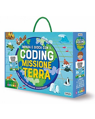 Sassi Junior Learn and Play with Coding: Earth Mission - Train your Mind from 6 years STEM toys