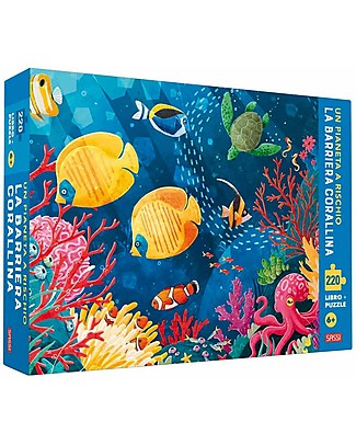 Sassi Junior Planet at Risk - Coral Reef - 220 pieces Puzzle Travel Games
