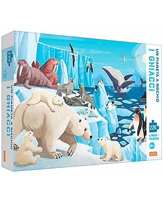Sassi Junior Planet at Risk - The Ice - 220 pieces Puzzle Travel Games