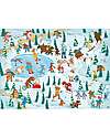 Sassi Junior Round Box with 30-Piece Puzzle and Book - Animals on Ice - from 5 years Puzzles