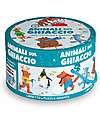 Sassi Junior Round Box with 30-Piece Puzzle and Book - Animals on Ice - from 5 years Puzzles