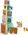 Sassi Junior Stacking Blocks, Baby Animals of the Forest Story Making Games