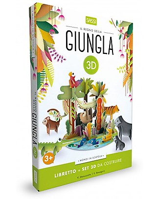 Sassi Junior The world of the Jungle 3D - Book + 3D Model Books