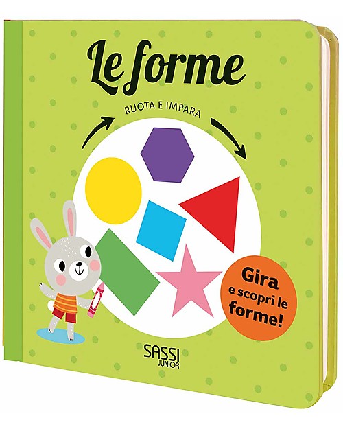 Sassi Junior Turn and Learn: The Shapes, 10 Pages - Age: 3+ Board Games