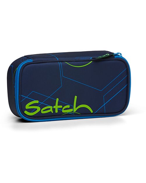 Satch Case - Blue Tech - Blue and Green Pencil Cases