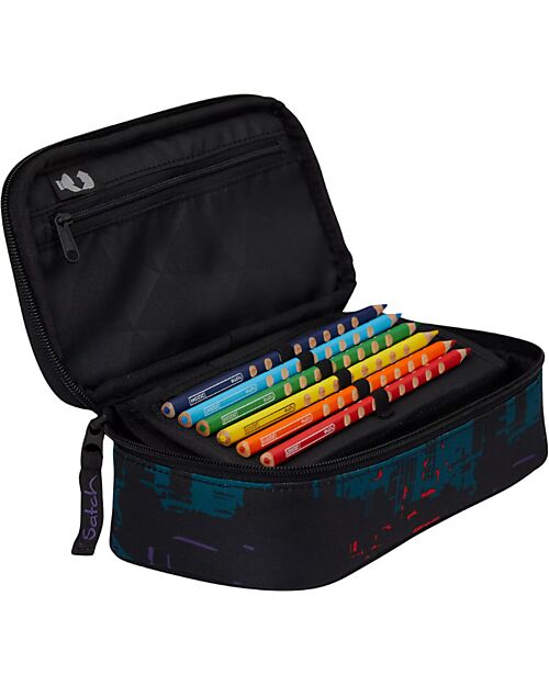 Satch Case - Night Vision - Black and Purple Pencil Cases