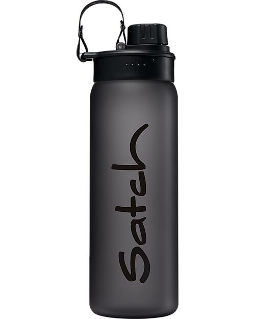Satch Drinking Bottle - 650 ml - Black - The Sustainable Accessory to Quench your Thirst! Non-Thermal Water Bottles