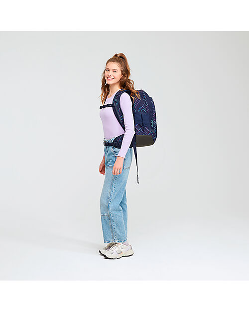 Satch Ergonomic Backpack Air - Purple Laser - 28 x 16 x 45 cm - Ecological and Lightweight Backpack