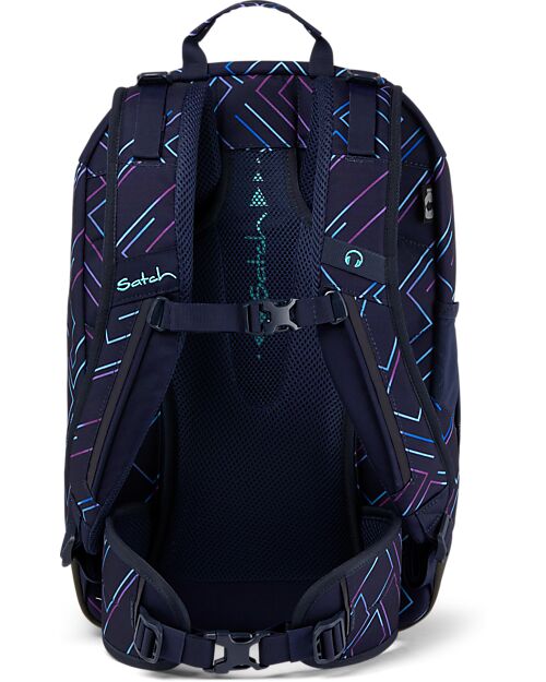Satch Ergonomic Backpack Air - Purple Laser - 28 x 16 x 45 cm - Ecological and Lightweight Backpack