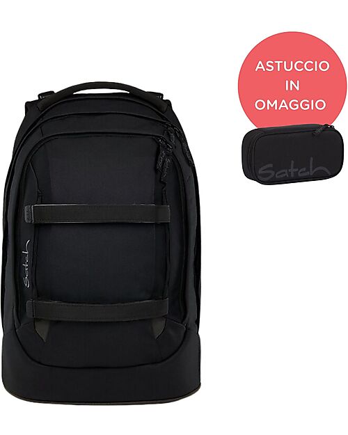 Satch Ergonomic Backpack - Blackjack - 30 x 45 x 22 cm - Pencil Case for Free! Backpack