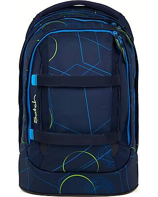 Satch Ergonomic Backpack - Blue Tech - 30 x 45 x 22 cm - Durable and Water-Resistant Backpack