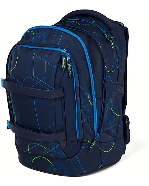 Satch Ergonomic Backpack - Blue Tech - 30 x 45 x 22 cm - Durable and Water-Resistant Backpack