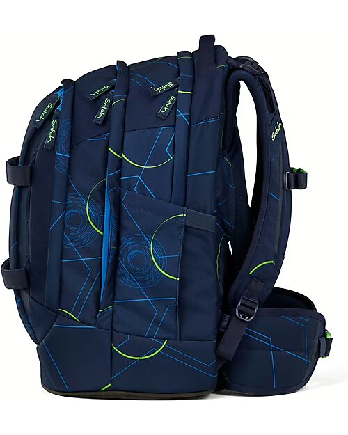 Satch Ergonomic Backpack - Blue Tech - 30 x 45 x 22 cm - Durable and Water-Resistant Backpack