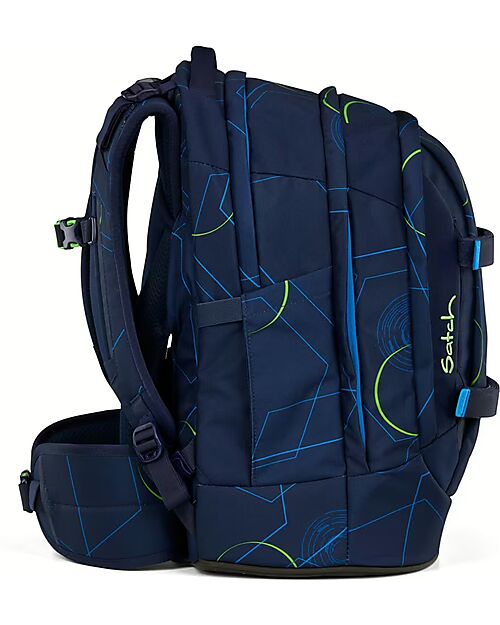 Satch Ergonomic Backpack - Blue Tech - 30 x 45 x 22 cm - Durable and Water-Resistant Backpack