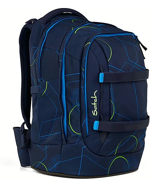 Satch Ergonomic Backpack - Blue Tech - 30 x 45 x 22 cm - Durable and Water-Resistant Backpack