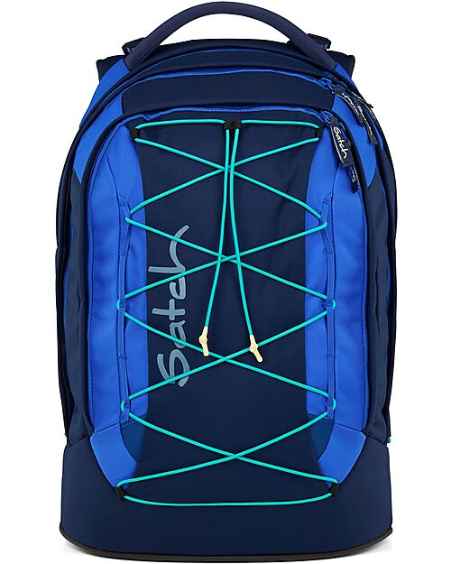 Satch Ergonomic Backpack - Crossed Blue - 30 x 45 x 22 cm - Durable and Water-Resistant Backpack