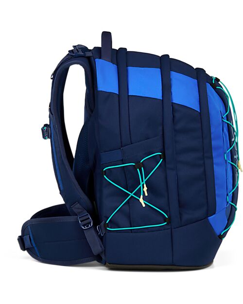 Satch Ergonomic Backpack - Crossed Blue - 30 x 45 x 22 cm - Durable and Water-Resistant Backpack