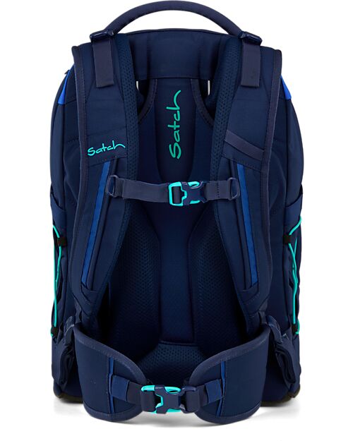 Satch Ergonomic Backpack - Crossed Blue - 30 x 45 x 22 cm - Durable and Water-Resistant Backpack
