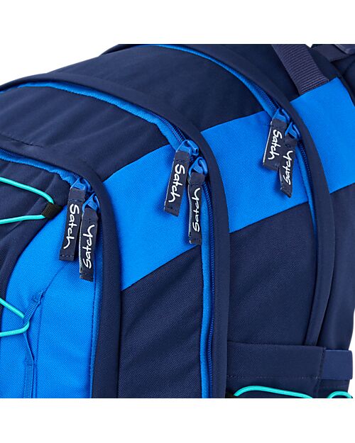 Satch Ergonomic Backpack - Crossed Blue - 30 x 45 x 22 cm - Durable and Water-Resistant Backpack