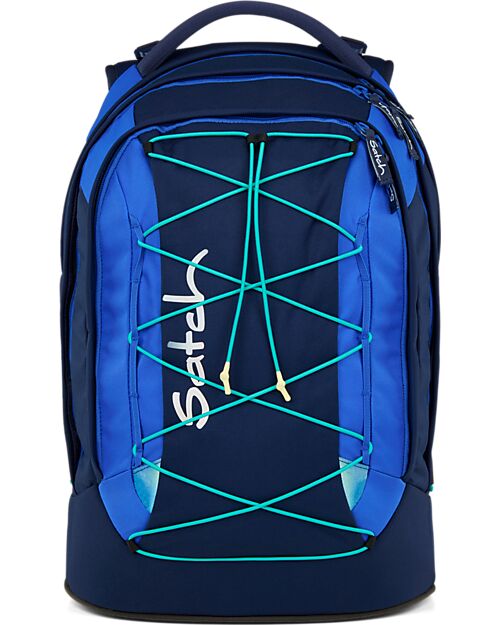Satch Ergonomic Backpack - Crossed Blue - 30 x 45 x 22 cm - Durable and Water-Resistant Backpack