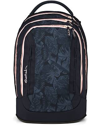 Satch Ergonomic Backpack - Midnight Jungle - 30x27x45 cm - Durable and Water-Resistant Backpack