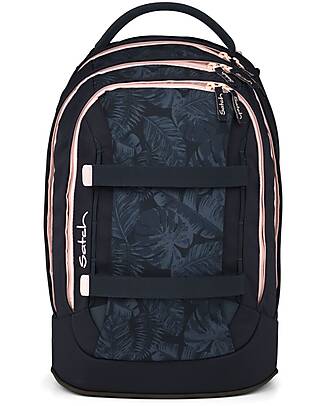 Satch Ergonomic Backpack - Midnight Jungle - 30x27x45 cm - Durable and Water-Resistant Backpack