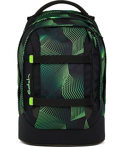 Satch Ergonomic Backpack - Seismic Green - 30 x 45 x 22 cm - Durable and Water-Resistant Backpack