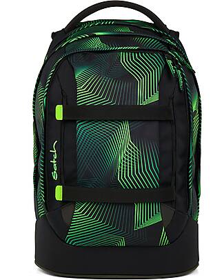Satch Ergonomic Backpack - Seismic Green - 30 x 45 x 22 cm - Durable and Water-Resistant Backpack