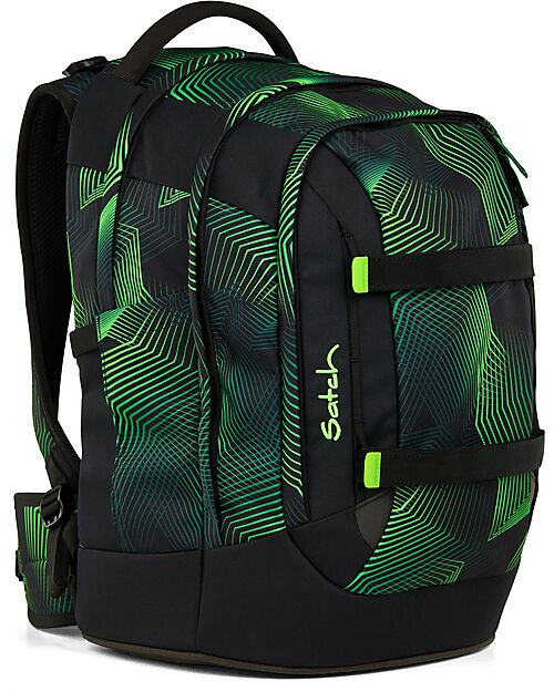 Satch Ergonomic Backpack - Seismic Green - 30 x 45 x 22 cm - Durable and Water-Resistant Backpack
